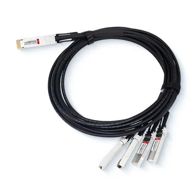 Kabel miedziany 400G QSFP-DD do 4x100G QSFP56 Breakout DAC z bezpośrednim mocowaniem